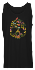 Colorful Skull Shape Flower Tank T-shirts