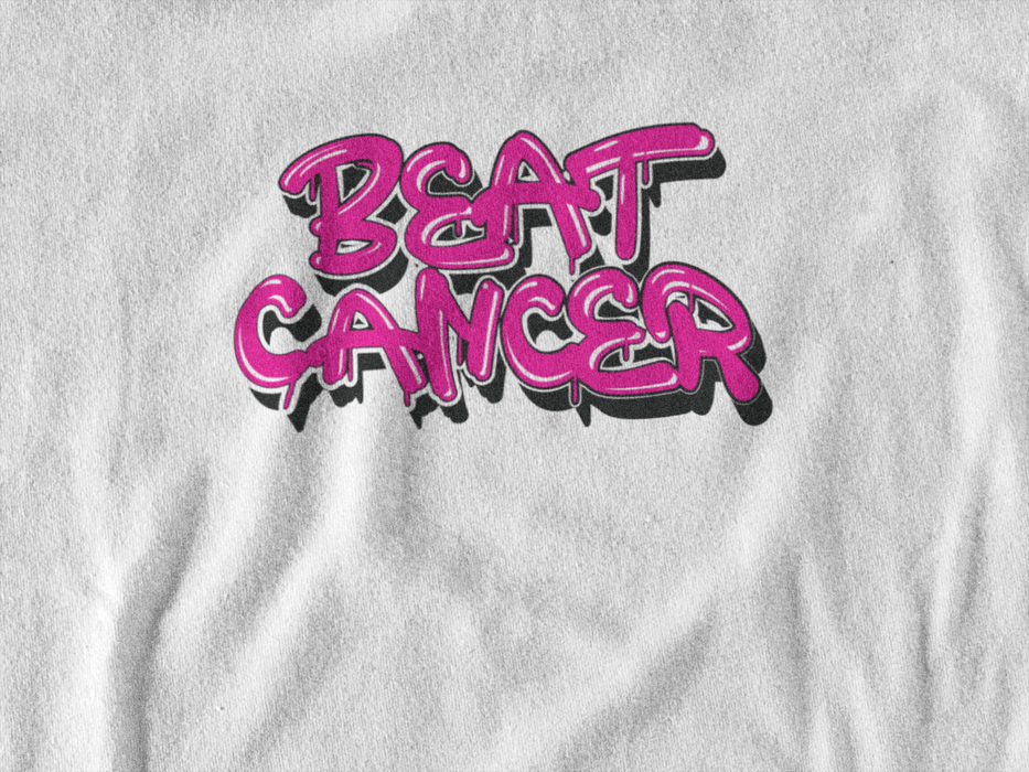 Beat Cancer White T-shirt
