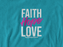 Faith Hope Love Spread Awareness Graphic Tee