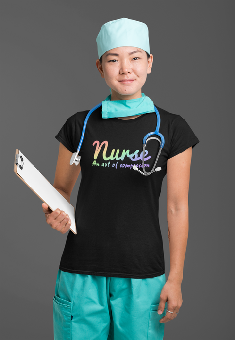 Nurse An Act of Compassion Ladies T-shirt 