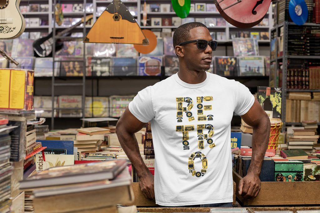Throwback Retro Audio Graphic T-shirts 