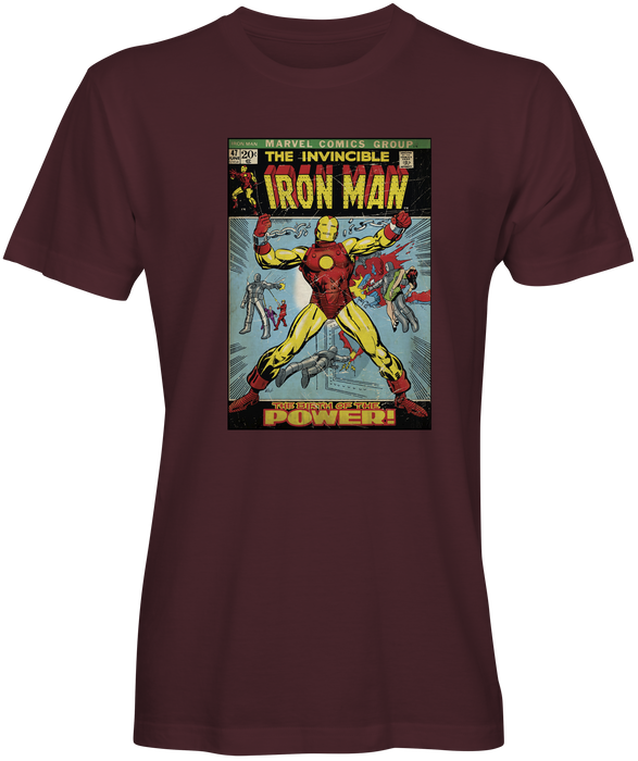Vintage Invisible Iron Man  Crew Neck T-shirt - Fulfill4me