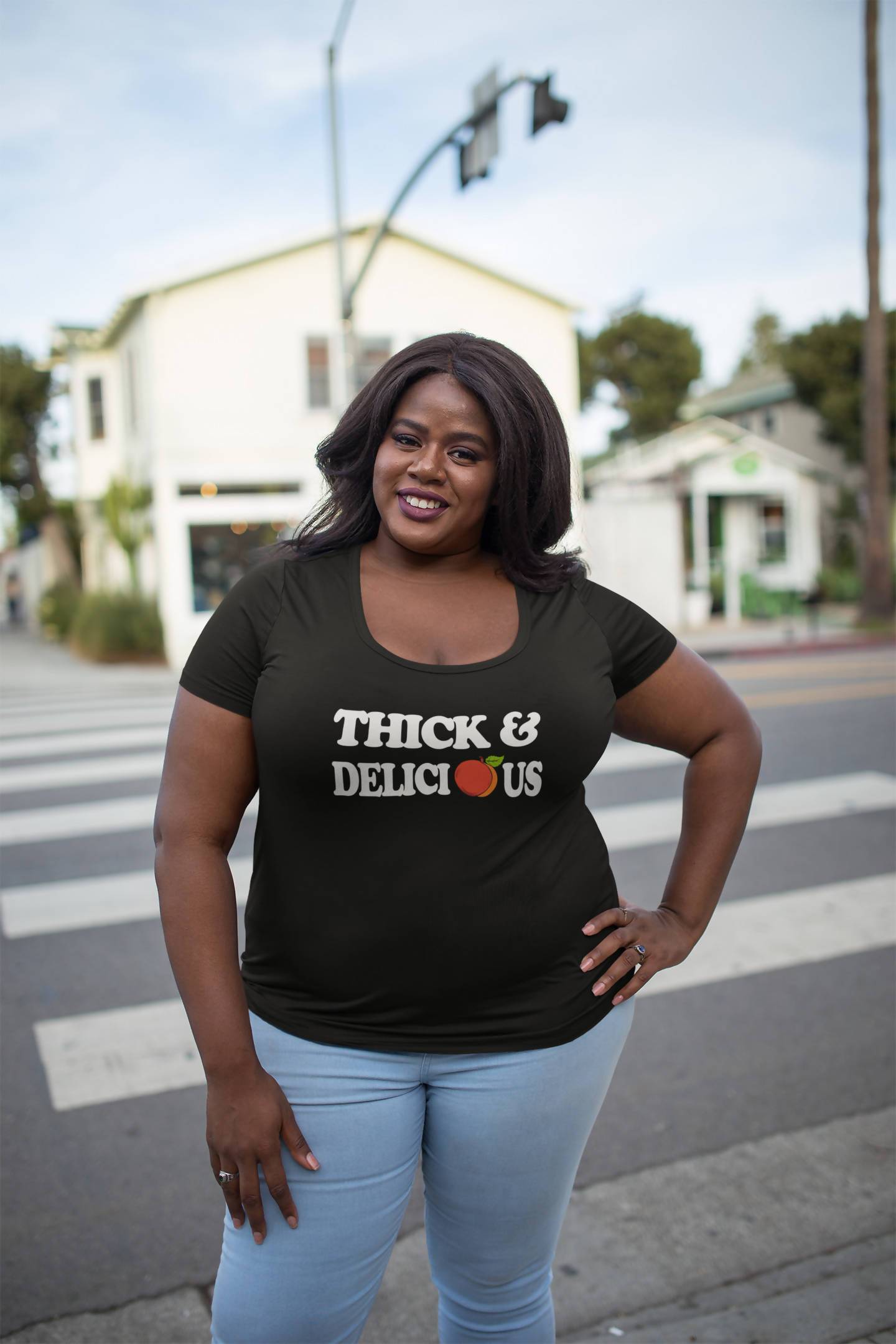 Thick & Delicious Ladies T-Shirt - FulFill4me - 3J Tee's & More