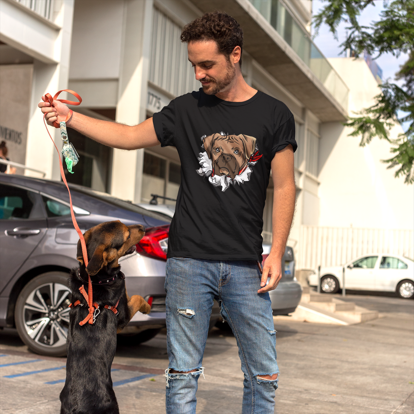 Dog with a Bandana T-Shirt