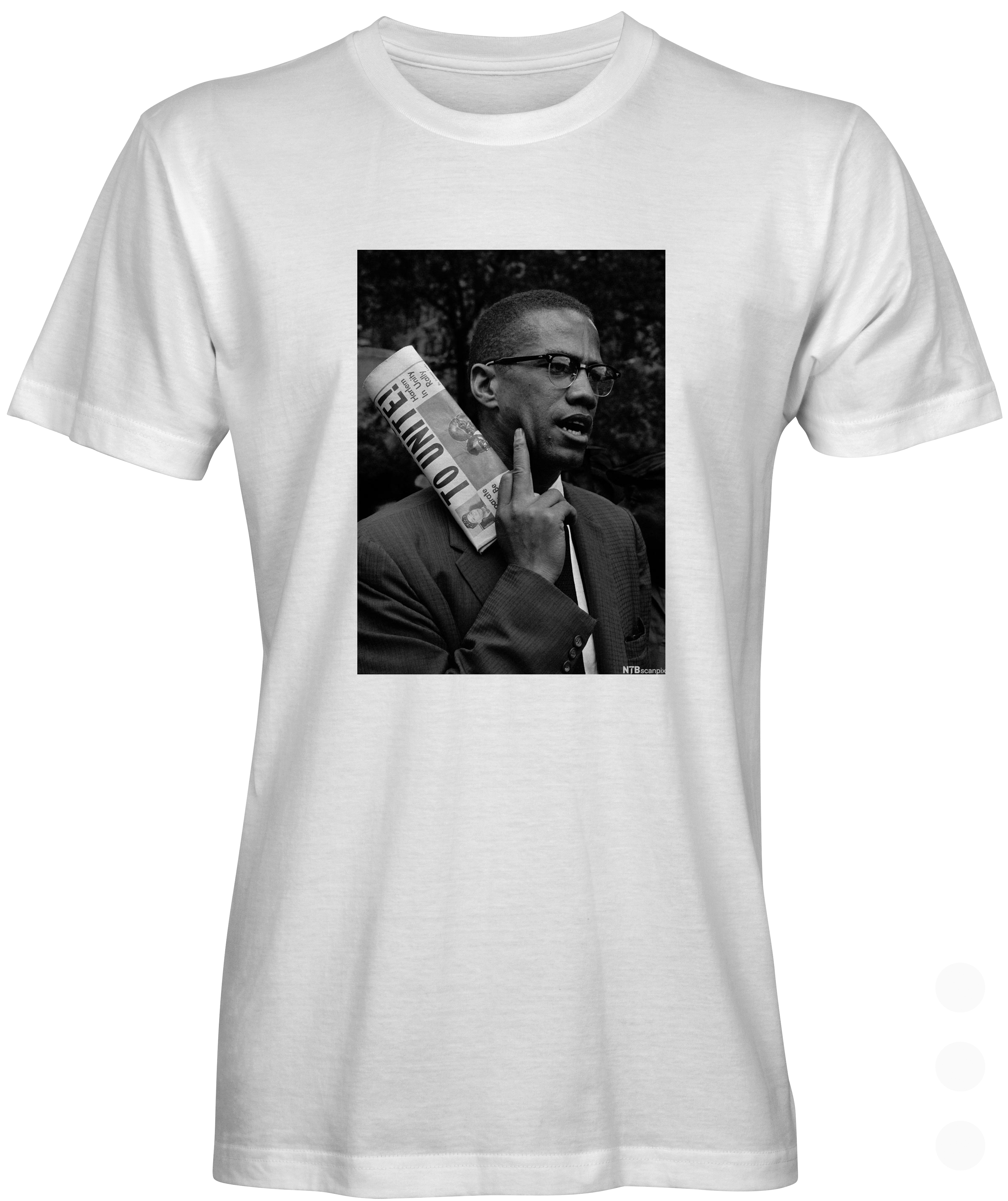 White Malcom X Unite Graphic Tee 