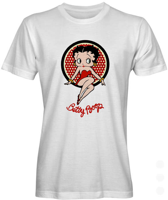 White Unisex Betty Boop T-shirt