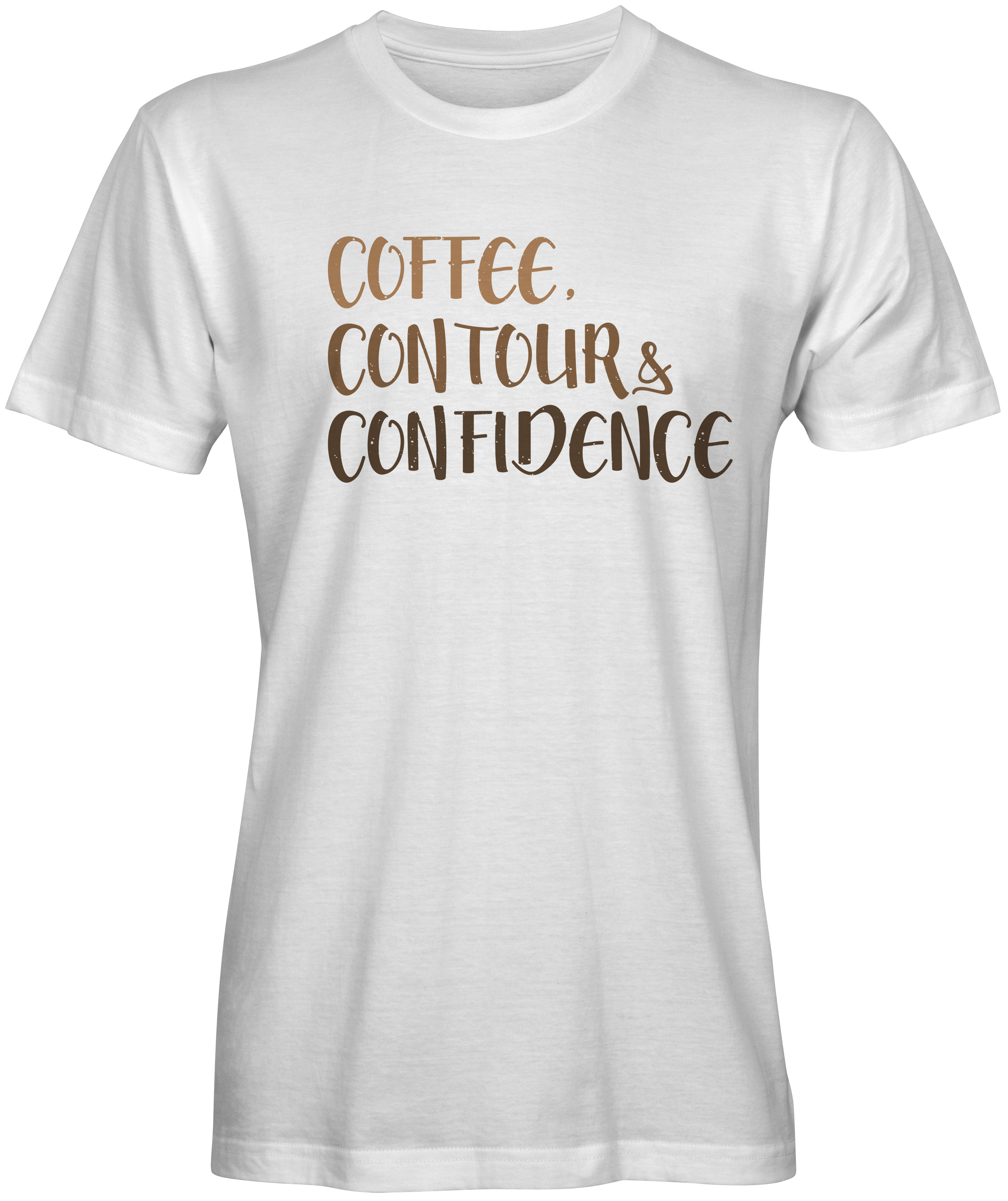 Coffee Contour  Confidence T-shirts 