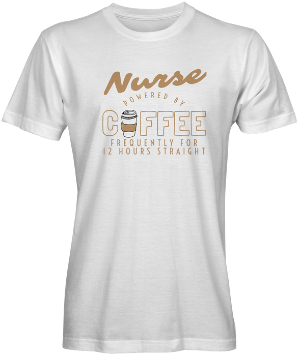 Nurse Powered By Coffee Graphic Tee
