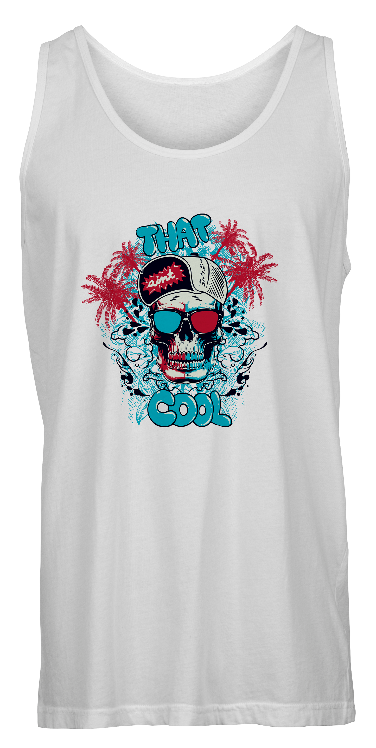 Ain't That Cool Tank Skull Graphic Tee