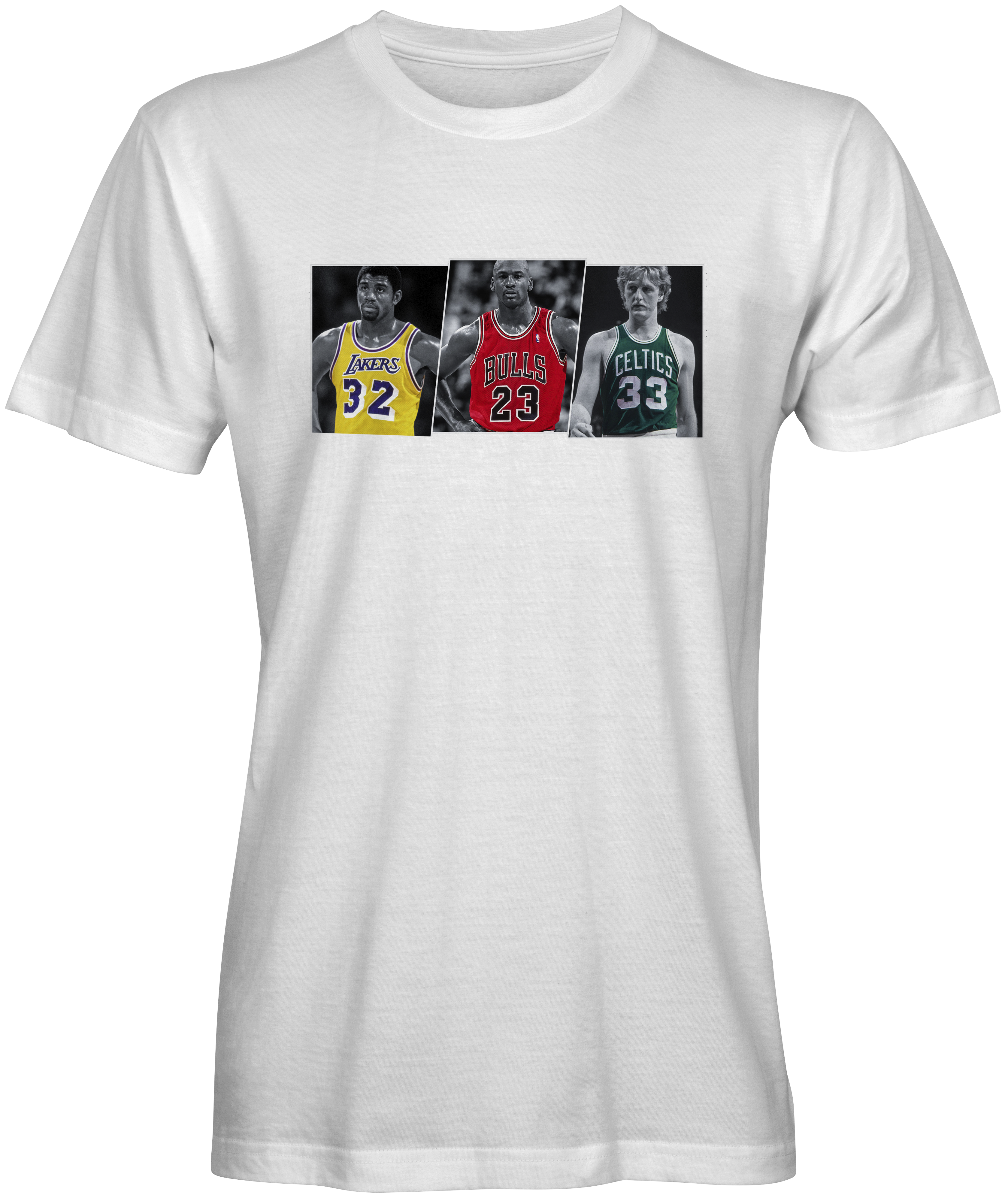 Basketball Legends Magic Jordan Bird T-shirts 