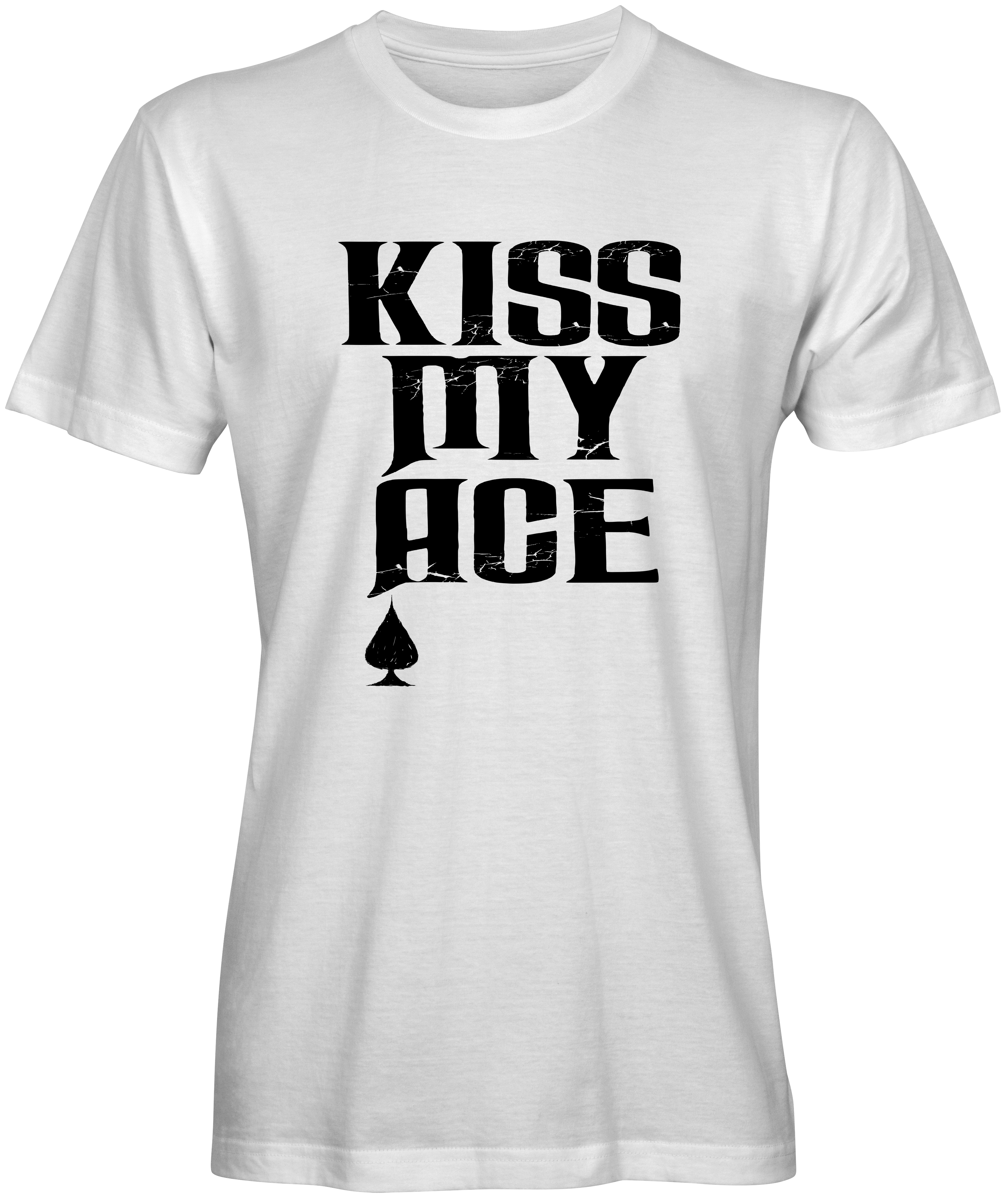 White Kiss My Ace t-shirt
