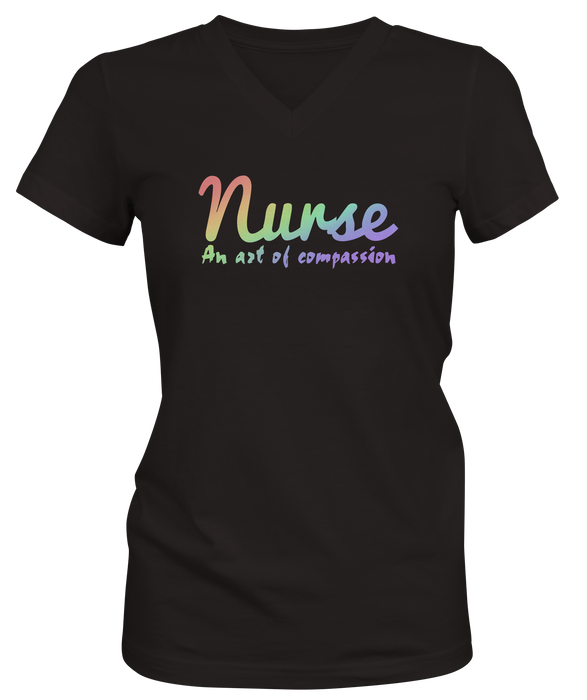 Nurse Art of Compassion Woman's V-neck