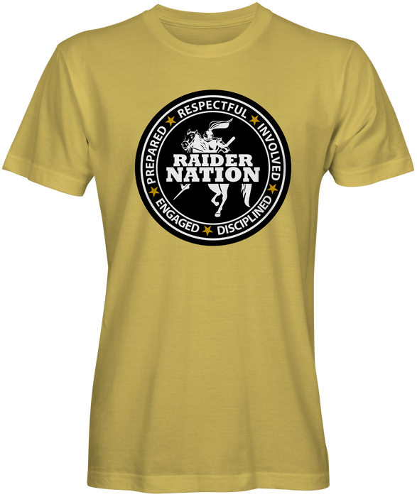 School Spirit Wear Raider Nation Tshirt- Mercer Middle School
